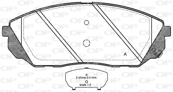 OPEN PARTS Jarrupala, levyjarru BPA1041.12